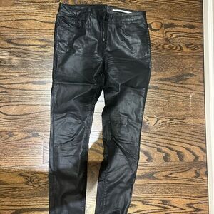 Zara wax finish Pants
